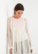Load image into Gallery viewer, Pink Bib Dress in White